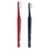 red and blue toothbrush